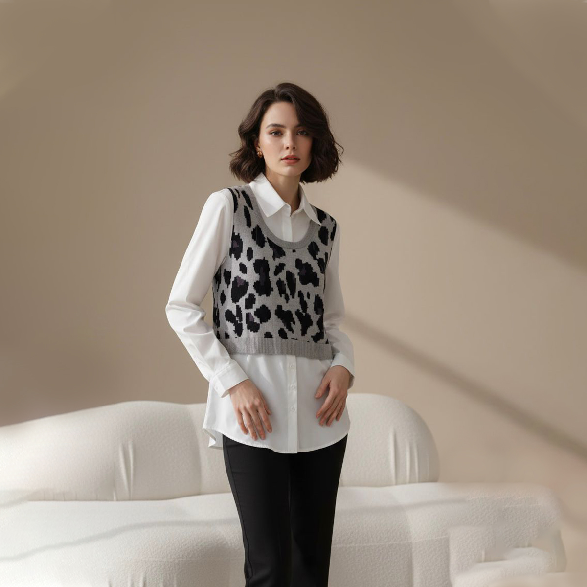 M9355-CARDIGAN SHIRT