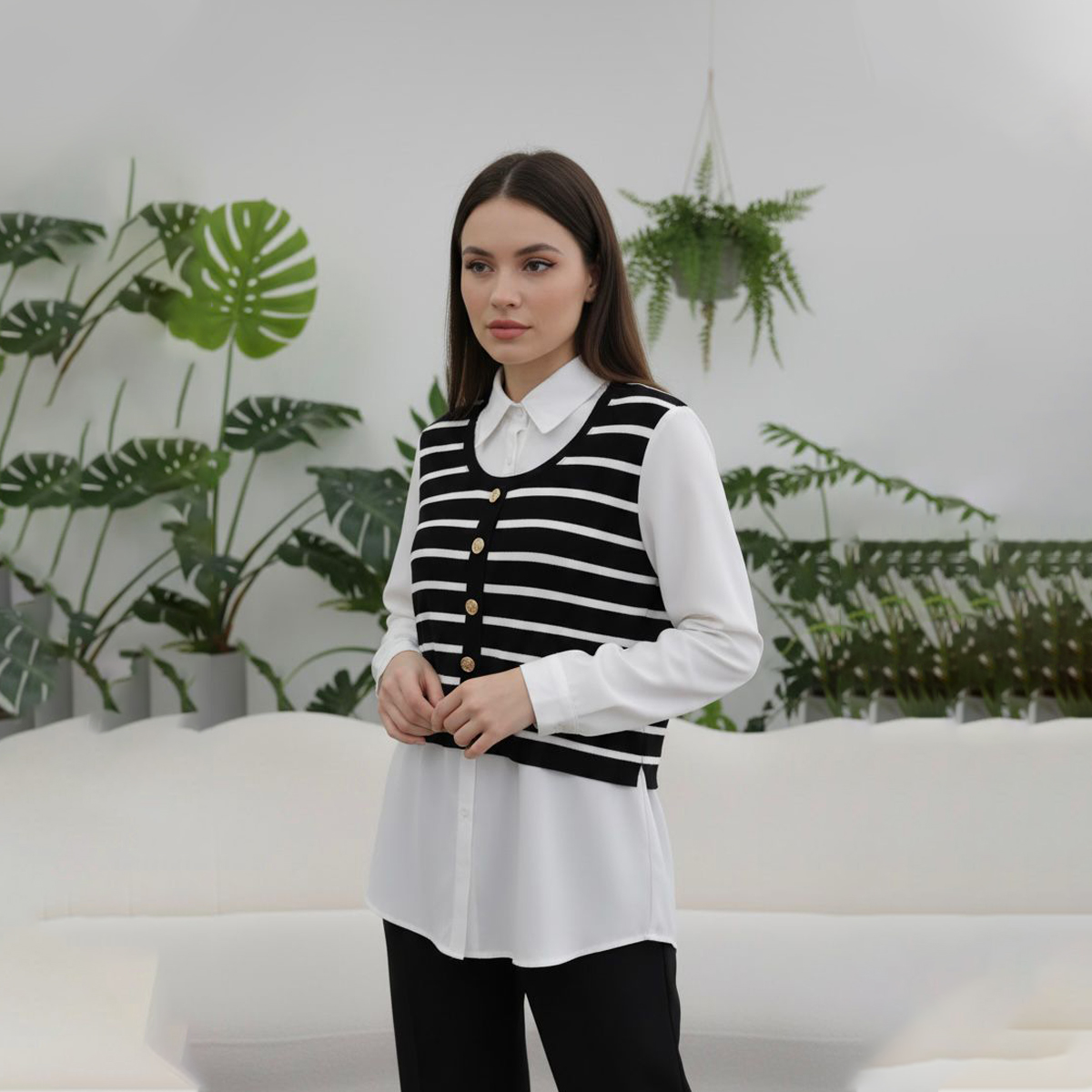 M9718-CARDIGAN SHIRT